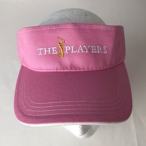 The players pink women’s golf visor